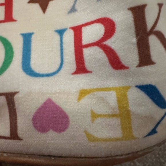 Dooney & Bourke RAINBOW Y2K Bag With Pink Heart Charm - Picture 8 of 16